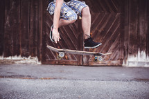 a skateboarder performing a trick 