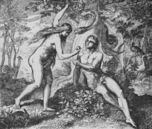 Adam and Eve with the apple, Genesis 3: 6