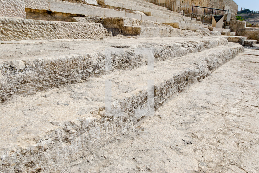 The Southern Temple Mount steps.