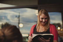 Women teaching Bible