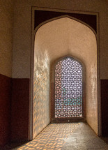 interior of a mosque in Delhi, India 