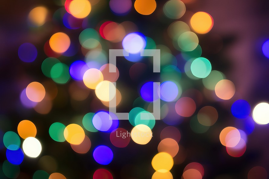 Bokeh Colored Background