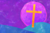 painted Easter cross