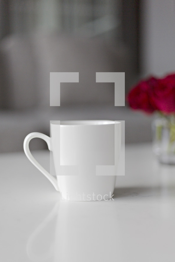 white coffee mug 