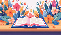 Floral Bible study Background