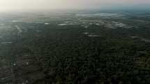 Panorama Of Monterrico Natural Park Reserve In Guatemala. Aerial Shot	