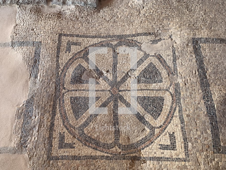 ancient tile mosaic 