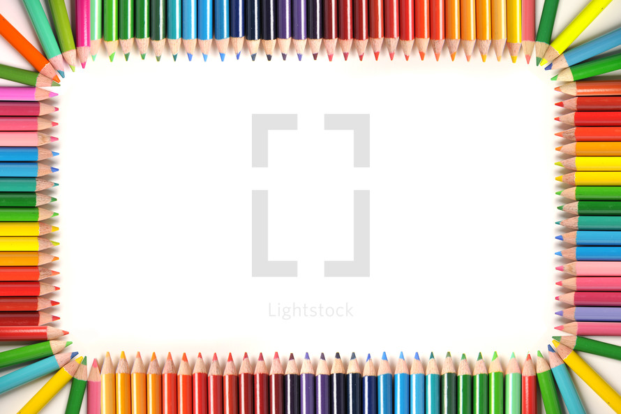 colored pencil border 