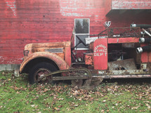 old rusty firetruck 
