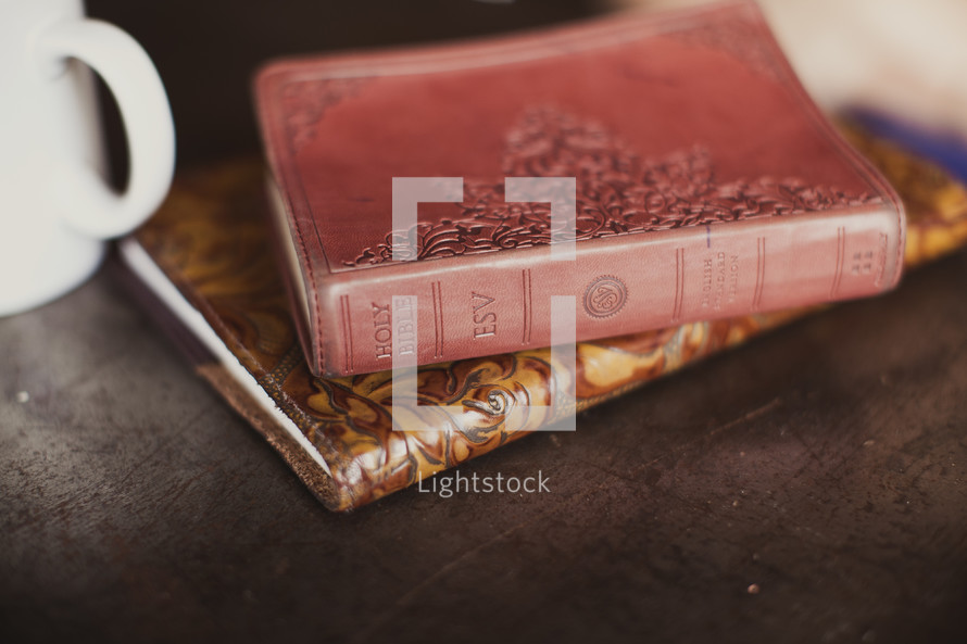 Bible and notebook