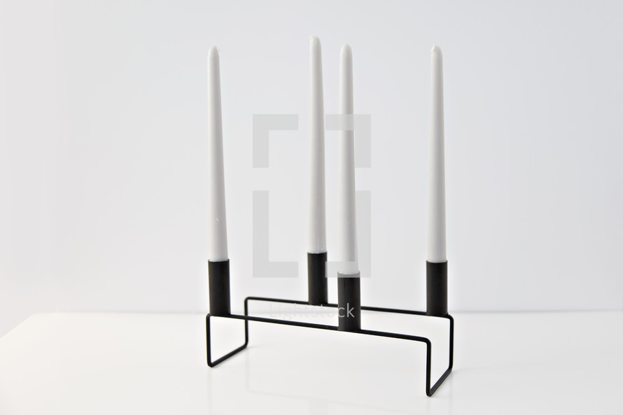 candle holder and candles