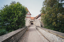 path to a medieval town 