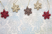 snowflake Christmas ornaments 