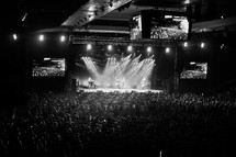 large crowd at a concert in Prague 