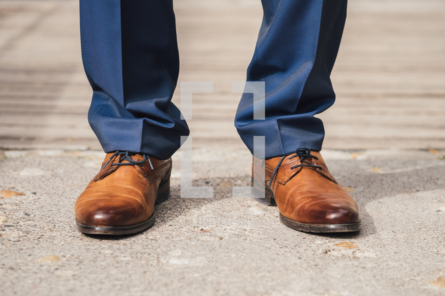 man in dress shoes 