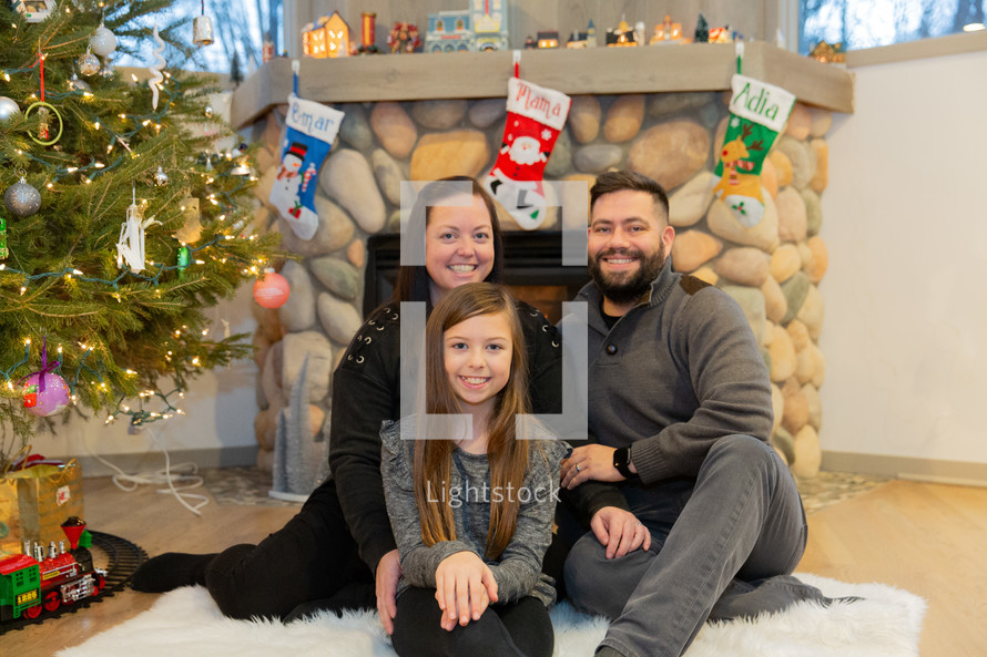 Christmas family portrait 