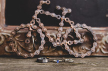 bike chains and wedding rings 