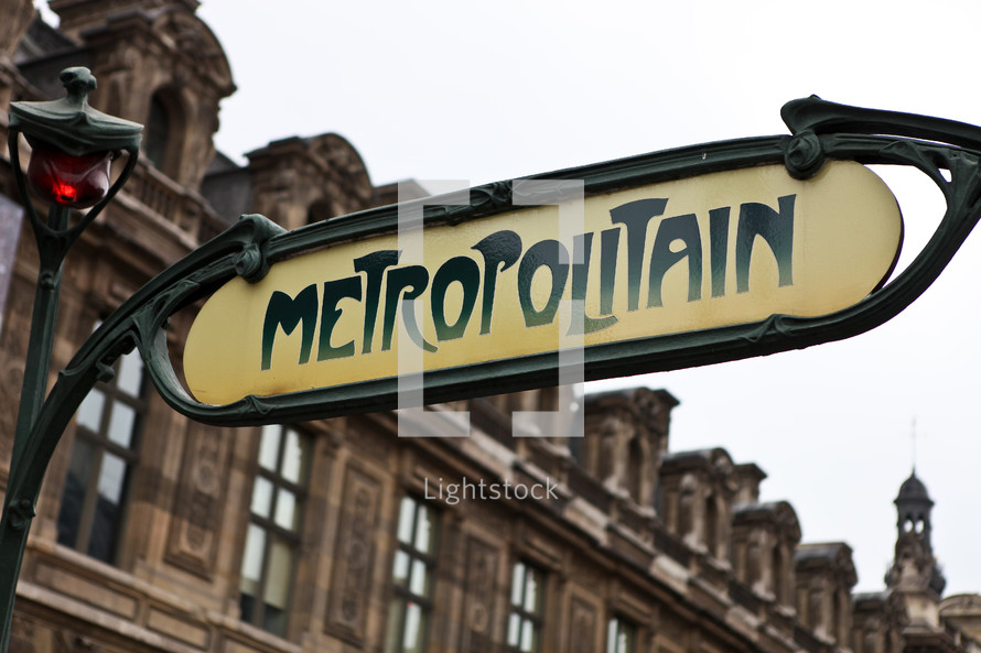metropolitain sign