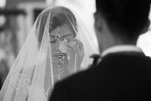 a tearful bride 