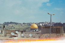 Gold domed builidng in Jerusalem, Israel