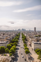 Avenue des Champs-Éllysée in Paris, France 