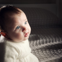 infant girl portrait 