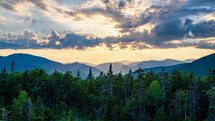 Summer Sunset Over The White Mountains