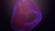 3D Pink and Purple Blob, Abstract Sphere Morphing Shape, Bio Technology, Slime, Seamless Loop	