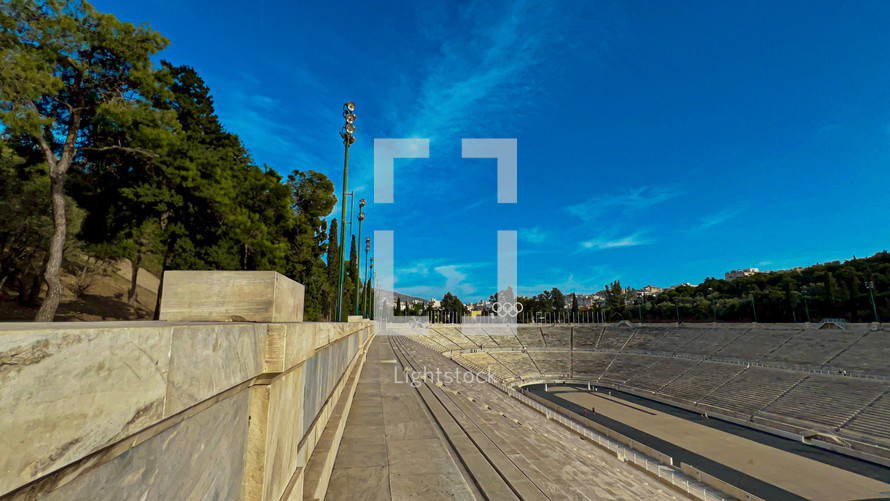 Panathenaic Stadium.   Athens, Greece.   Site of Olympic games