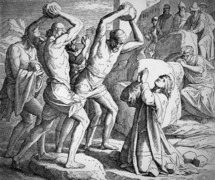 The Stoning of Stephen, Acts 7:55-59