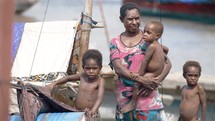 fishing village in Papua New Guinea 
