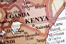 map of Kenya 