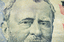  Ulysses S. Grant, face on a fifty dollar bill 