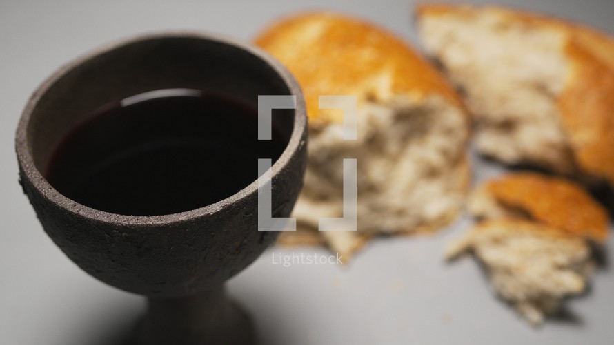 chalice of wine and bread 