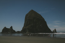 rock formations on Cannon Beach 