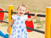 little girl on a playground 