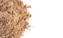 Chocolate Protein Powder Shake Isolated on a White Background