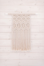 knit macrame wall decor 