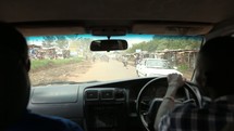driving in rural Kenya 