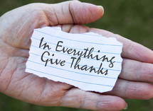 In Everything Give Thanks 