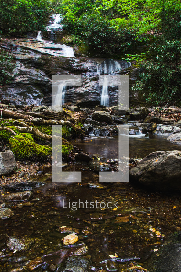 waterfall at Mount Mitchell 