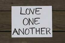 Love one another 