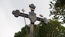 Christian cross outdoor in the nature 
