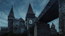 Old castle in Transylvania - night
