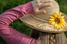 girl in a straw hat 