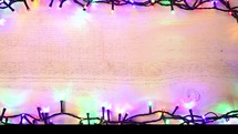 colorful string of lights border 