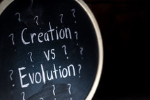 creationism vs evolution list 