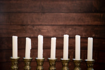 candlesticks in a row 
