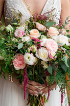 bride with a bouquet 