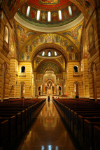 Interior of the St. Louis Cathedral.